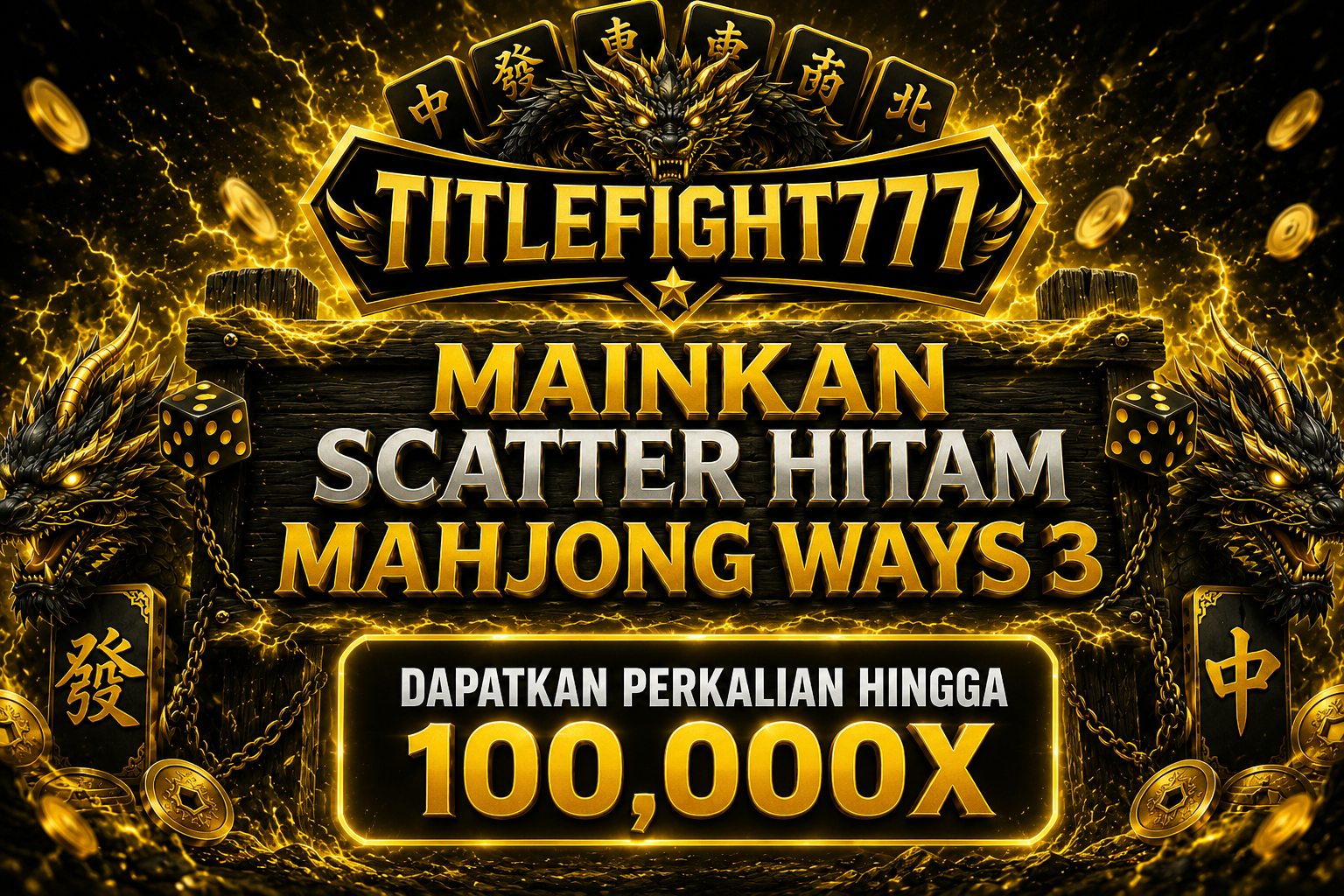 Mainkan Scatter Hitam Mahjong Ways 3 di Titlefight777: Perkalian hingga 100,000X!